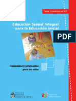 Educación Sexual Integral para La Educación Inicial