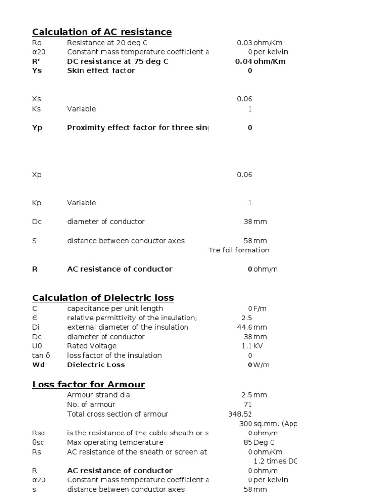 Derating of Cables Coaxial Cable Electrical Resistivity And
