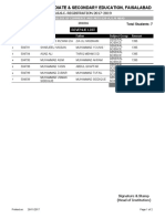 Board of Intermediate & Secondary Education, Faisalabad: H.S.S.C. REGISTRATION 2017-2019 Batch Id: 37