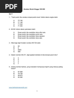 Soalan Ujian Topikal Nombor Bulat Tahun 5