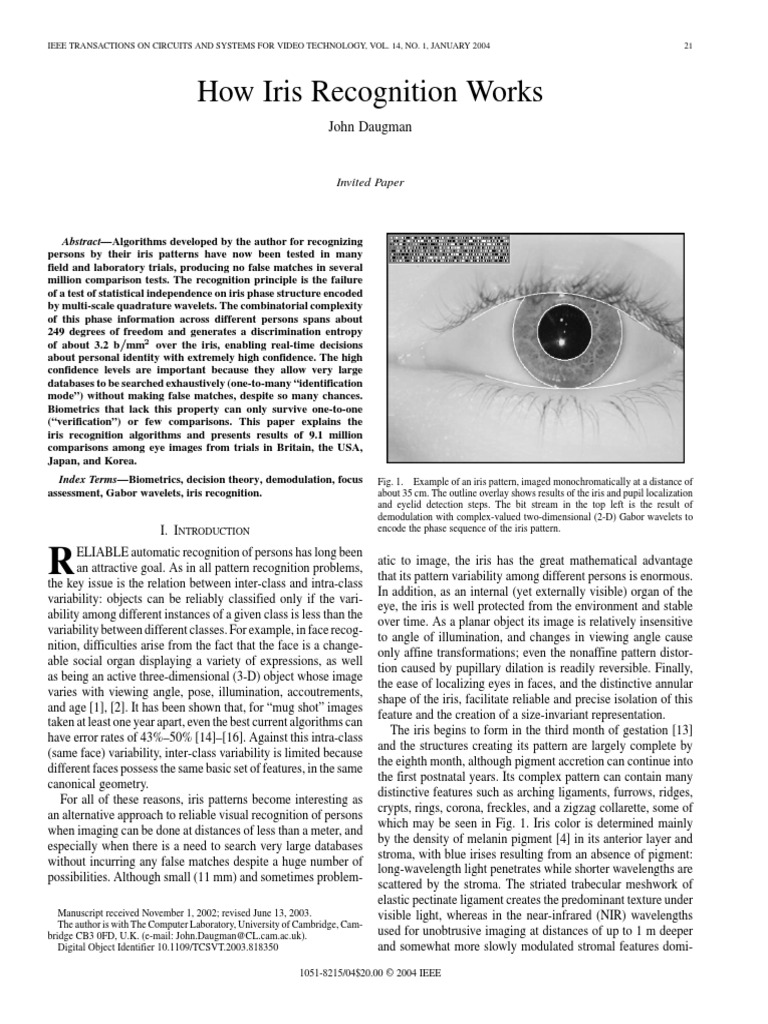 Dougman - Iris Recognition | PDF | Teaching Mathematics | Science