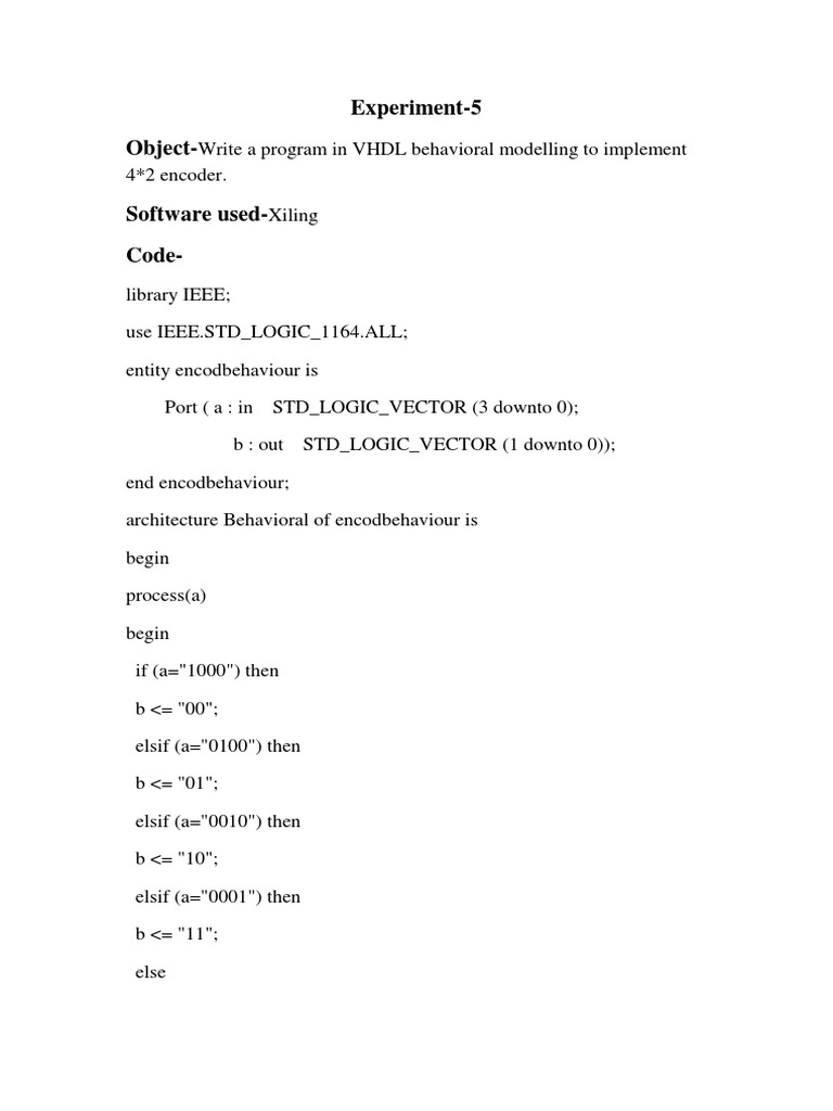 Experiment 5 | PDF | Computers | Technology & Engineering