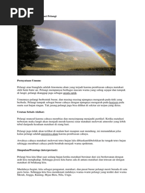 Contoh Teks Eksplanasi Pelangi Pdf