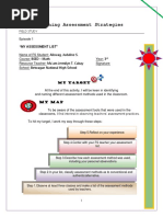 FS 5 Learning Assessment Strategies