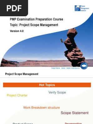 PMP Project Scope Management PMBOK V4.0