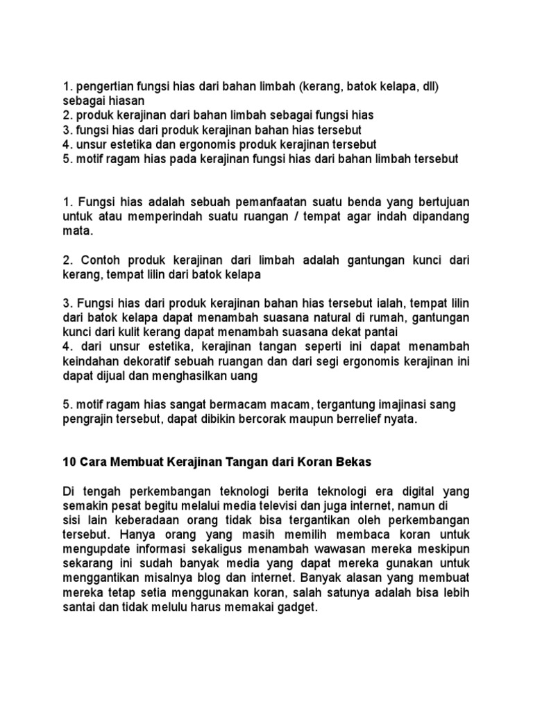 Pengertian Unsur Estetika Dan Ergonomis Produk Kerajinan Pengertian Unsur Estetika Dan Ergonomis Produk Kerajinan