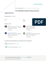 Development of A Mobile Airline Reservation Application: January 2012