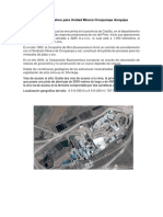 Plan de Muestreo para Unidad Minera Orcopampa Arequipa