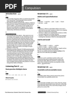 Unit 3 Compulsion: Grammar