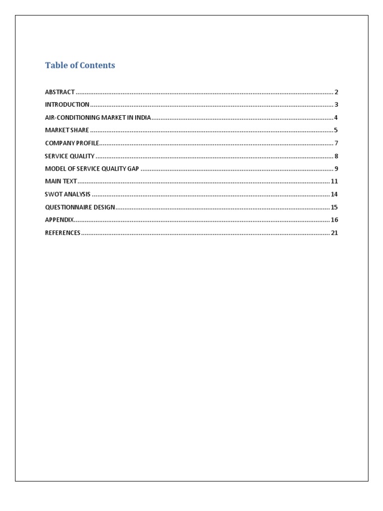 Report On Carrier Air Conditioning & Refrigeration Ltd. PDF Carrier