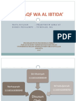 Waqf Wal Ibtida