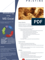 Pristine Financial Modeling Brochure