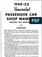 1949 - 1954 Chevrolet Chevy Shop Manual