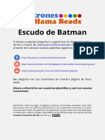 Escudo de Batman Plantilla Hama Beads 96367