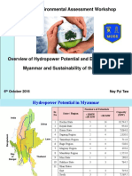 Overview of Hydropower Potential and Energy Sector in Myanmar