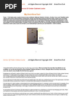 Download Service of BANK Under Cabinet Locks by BrainWaveTech SN36583627 doc pdf