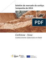 UNAC - Boletim de Mercado Da Cortiça - Campanha 2013