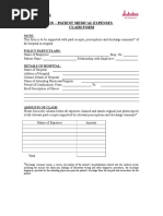 InPatient Claim Form - Jubilee Life Insurance