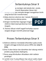 Proses Terbentuknya Sinar X