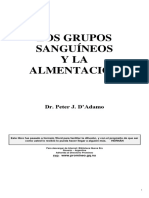 DADAMO PETER J - Grupos Sanguineos Y Alimentacion