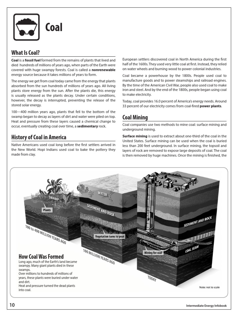 What Is Coal? How Coal Was Formed PDF Coal Fossil Fuel Power Station