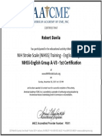 Rdav Nih Stroke Scale Certification
