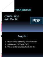 Transistor Common Base Ac