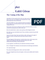 The Prophet by Kahlil Gibran: The Coming of The Ship