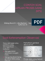 CONTOH SOAL KPS KElompok 4 - Evaluasi Pembelajaran Biologi