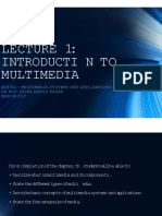 L1 - Introduction To Multimedia