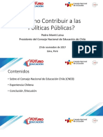 Pedro Montt, Presidente CNE Chile: ¿Cómo Contribuir A Las Políticas Públicas?