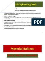 Chemical Engineering Tools: 1. Mass Balance (Neraca Massa)