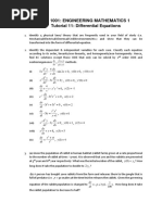 Tutorial 11 Introduction To Differential Equation V3