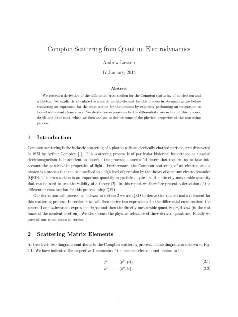 Compton Scattering | PDF | Business