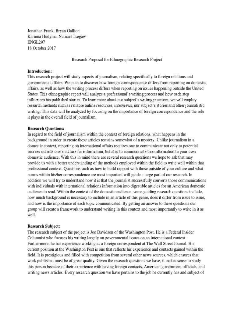 anthropology research proposal sample