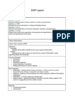 siop lesson plan