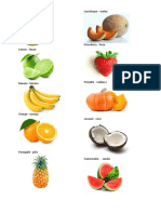 Frutas en Ingles Con Imagen