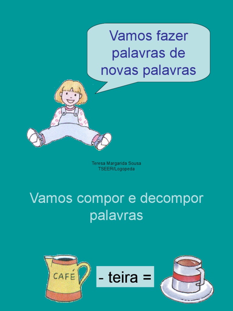 Vamos Compor e Decompor Palavras | PDF | Artes Linguísticas e Disciplina