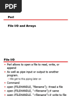 Perl File I/O and Arrays