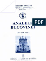 19-1. Analele Bucovinei, an XIX, nr. 1 (2012)