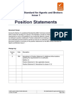 BRC Global Standard For Agents and Brokers - Position Statements