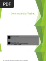 Concordância Verbal