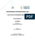 Informe Alternador Autotronica II