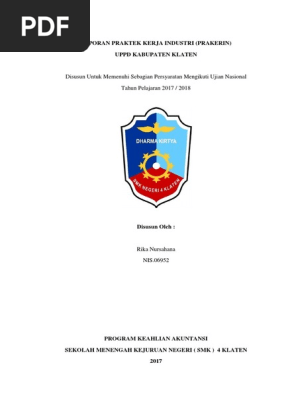 Laporan Praktek Kerja Industri 2017