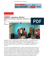 Nollywood - Lights, Camera, Africa - The Economist