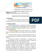 Memorial técnico para ilha de abastecimento e tancagem de posto de combustível