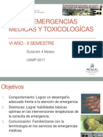 Curso Emergencias Médicas y Toxicologícas 2017