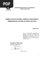 Diss – LENK, Wolfgang - Guerra e Pacto Colonial. Exército, Fiscalidade e Administração Colonial Da Bahia (1624-1654)