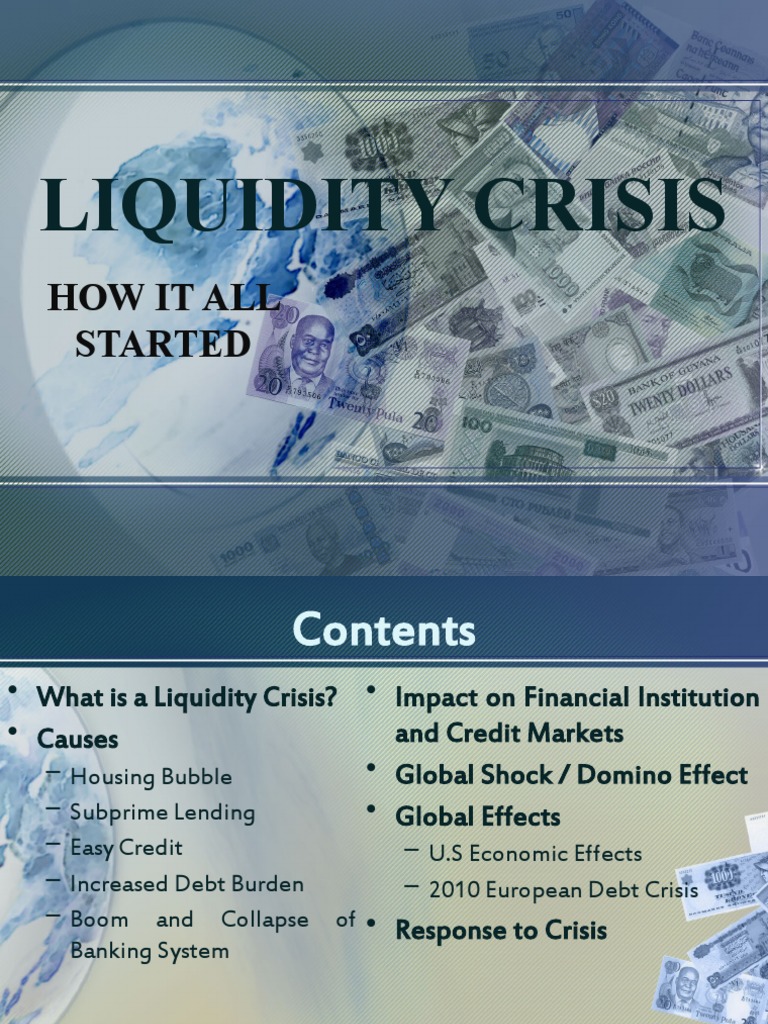 Causes and Impact of Liquidity Crisis | PDF | Financial Crisis Of 2007 ...