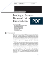 Lending To Business Firms and Pricing Business Loans: 17-1 Introduction